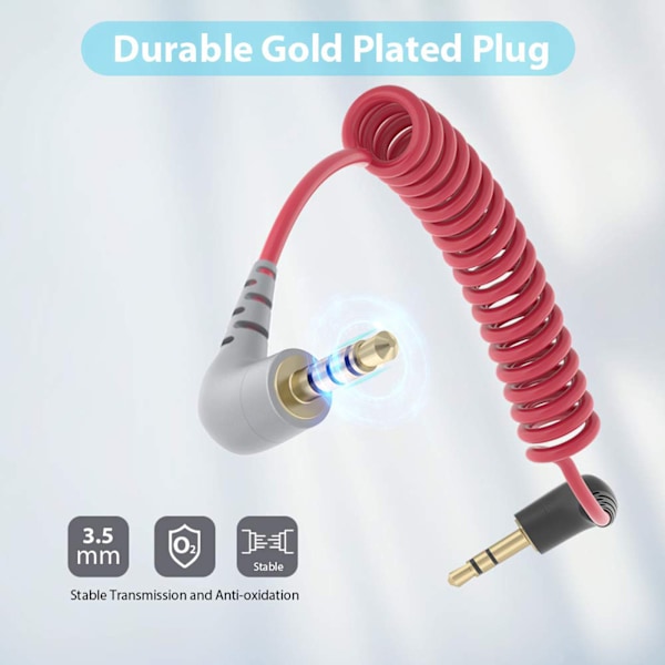 3,5 mm Patch-adapterkabel för BYVIDEOMIC GO Videomikrofonlinje