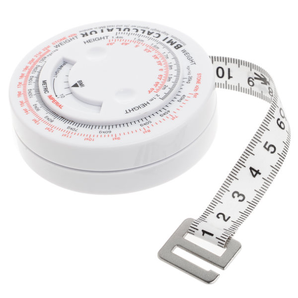 BMI Kroppsmasseindex Mätband 150cm Mätverktyg Kalkylator Diet Viktminskning