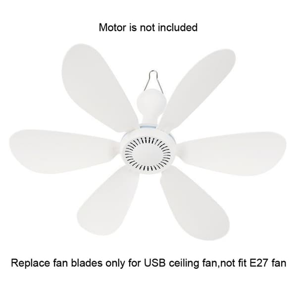 3/6 st ABS fläktkomponenter för USB-driven bladkylfläkt, enkla att montera 3 pieces