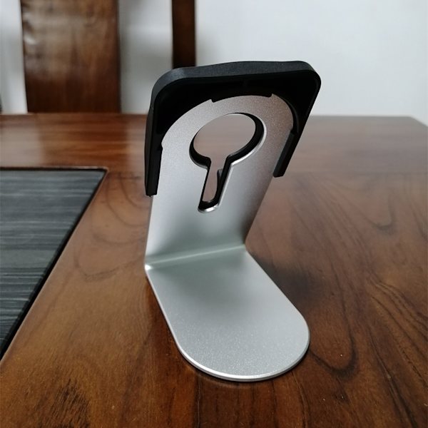 Halkskyddande stativhållare i aluminiumlegering för telefon 12 Mini Pro Max Silver