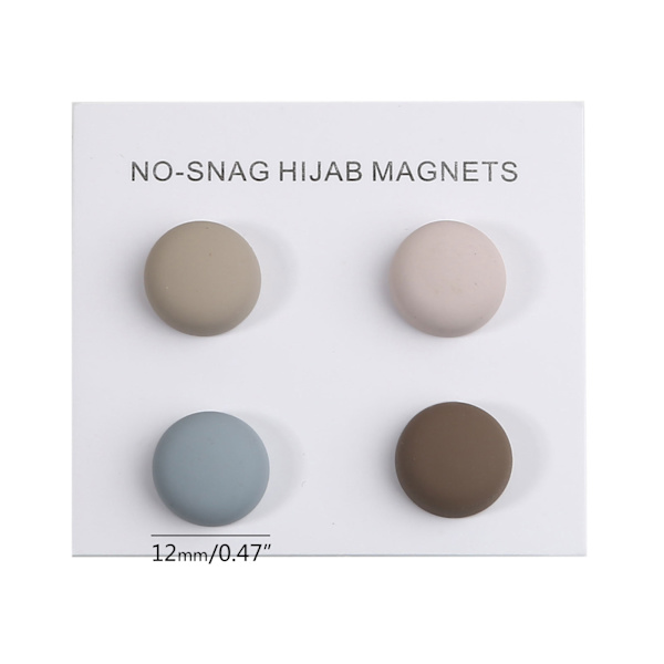 4 st glänsande premium stark hijab magnetnålar Multi-Use hijab brosch smycken D