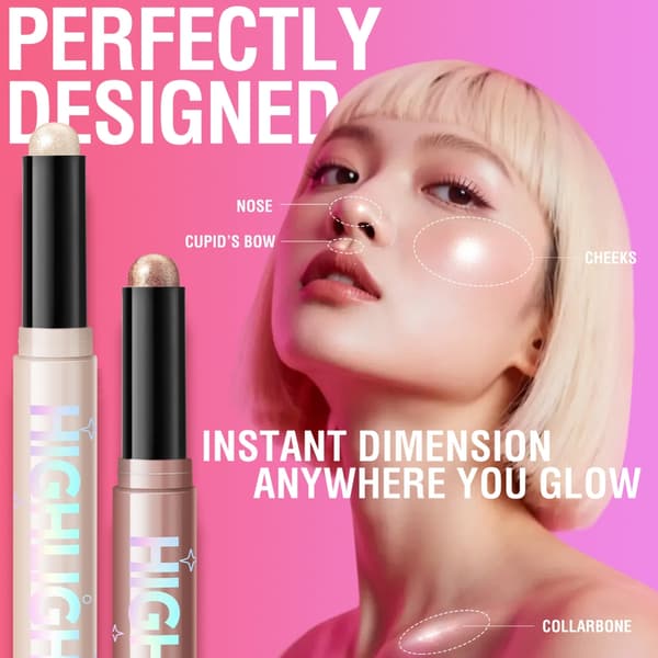 Easy Blend Highlighter Contouring Stick til heldagsbrug og fejlfri finish