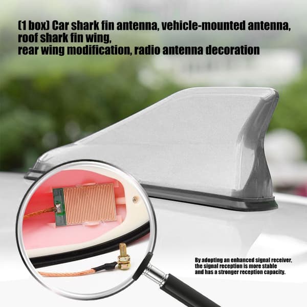 Erstatningsantenne Toppers Biltak Antennehetter Selvklebende Antennedeksel Trim Red