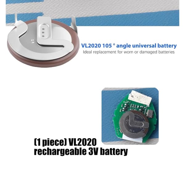 VL2020 Uppladdningsbart stabilt 3V-batteri stöder hållbar transport stabilt