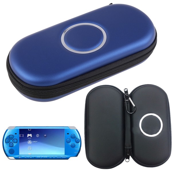 Hard for Shell förvaringsväska för PSP 1000 2000 3000 Console Portable EVA Waterproof Blue