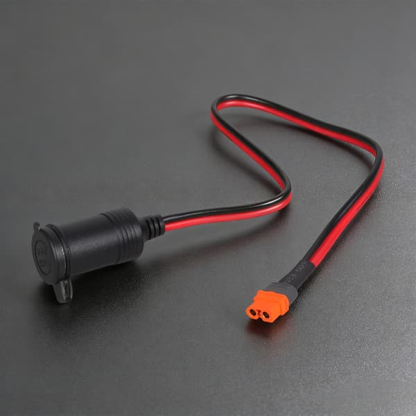 Høy strøm XT60IF hunn til 12V 24V bilkontakt strømladekabeladapter
