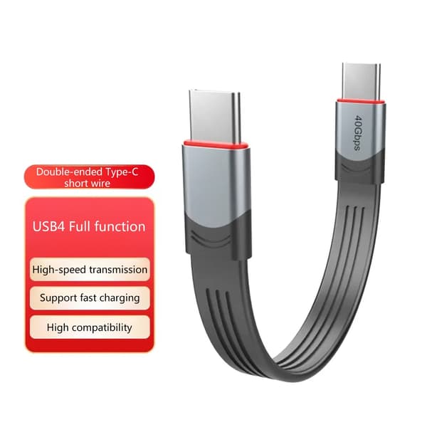 Til 3 kabel 60W 40Gbps til 3 certificeret USB C kabel til MacBook med Emark chip 150MM - A