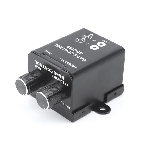 Bil Ljud Regulator Förstärkare Bas Subwoofer Stereo Equalizer Kontroller 4 RCA