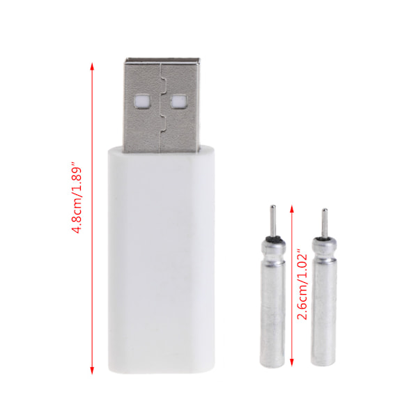 1 Set Fiske Flöte Batteri Elektrisk USB Uppladdningsbar CR425 Glow Stick Laddare