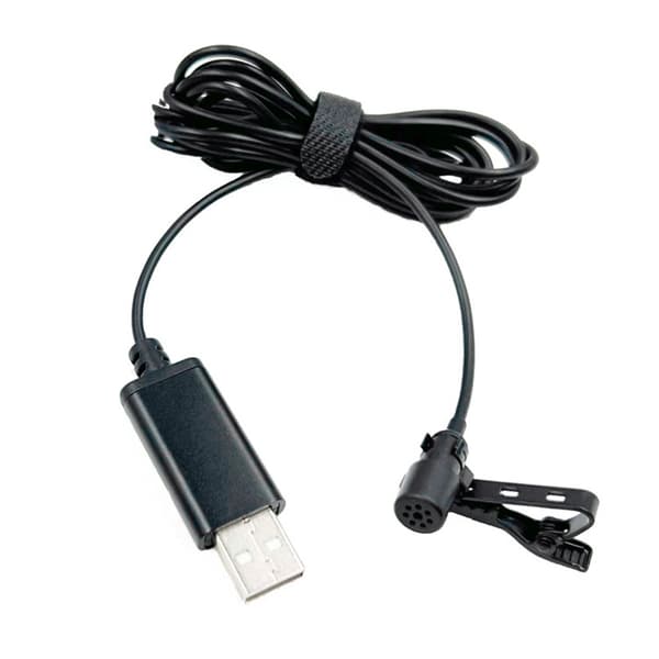 Professionel Lavalier Revers Slips Clip Unidirectional Knaphulsmikrofon til PC 1.5 m