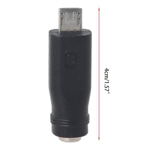Universal DC 5.5x2.1mm hun til Micro USB-stik oplader Barrel Jack strømadapter til mobiltelefon