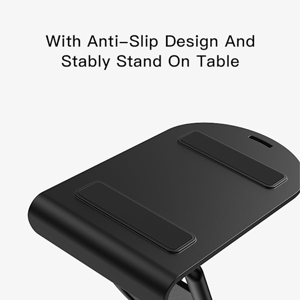 Fällbar stativ vinkel justerbar skrivbord mobiltelefonhållare reseficka stativ White