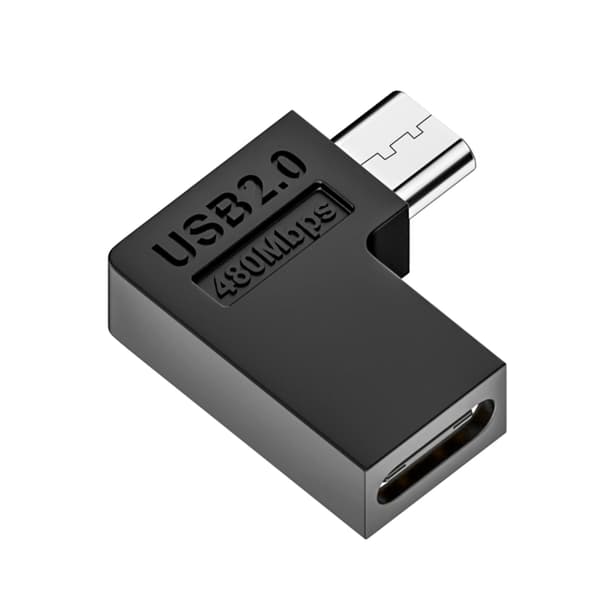 Micro-USB - Type C -tiedonsiirtoadapteri älypuhelimen navigointiin null - Bend left