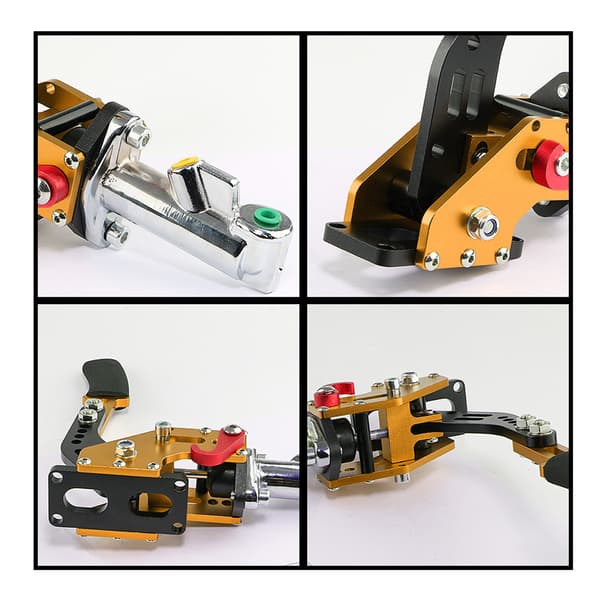 Racing Bromssystem Handbroms Universal Aluminium Hydraulisk Handbromsspak Black