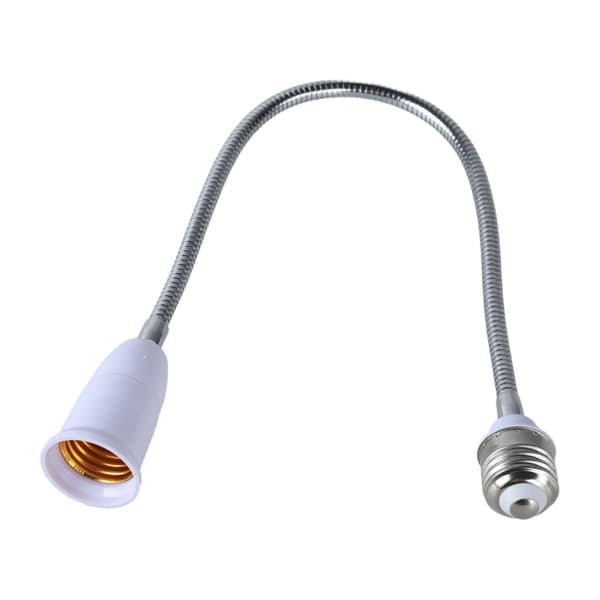 Säädettävä kulma E27 - E27 lampunpidennin, tukee pyöriviä liittimiä 38cm