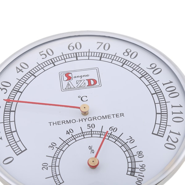 2-i-1 bastutemperatur- och luftfuktighetsmätare 0-120℃ 10％-100％RH Hög precision