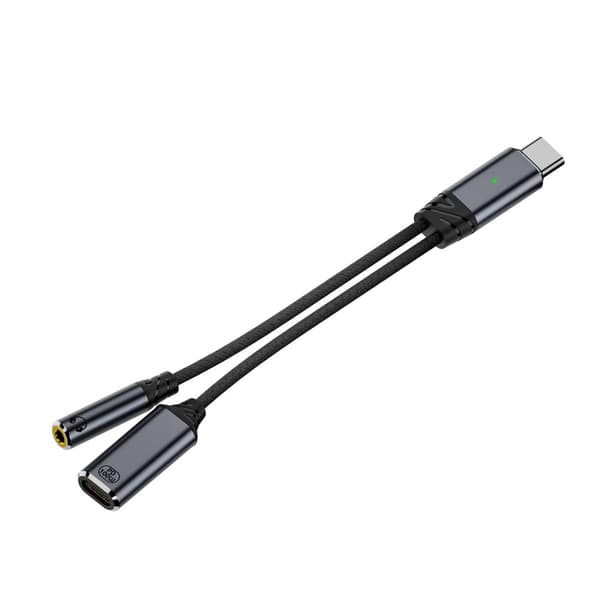 High Fidelitys USB C til 3.5mm Adapter Oplader For Problemfri Musikoplevelse Gray