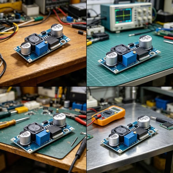 Effektive justerbare buck-omformere for LED-belysning og elektronisk prototyping