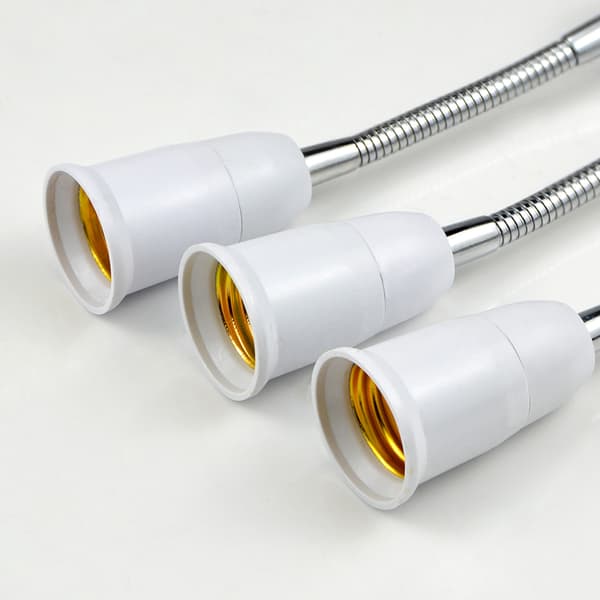 E27 - E27 jatkovalaisinadapteri joustava LED-valaisinkanta 50cm