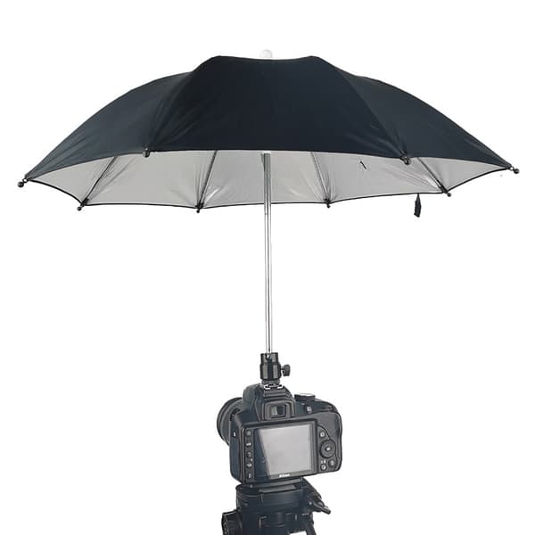 Fotoparaply med justerbart 360 roterende kulehode 50 cm diameter paraply
