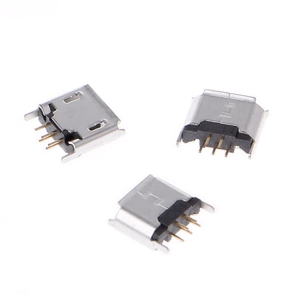 10 stk. Micro USB Type B Hun Socket 180 Grader 5-Pin SMD SMT Lodde Jack