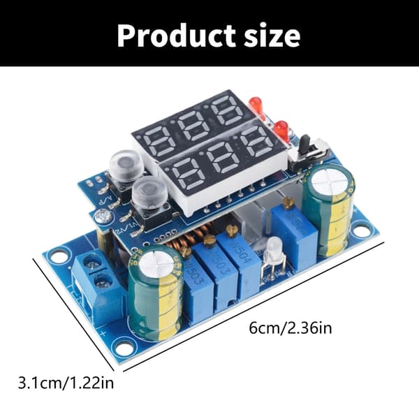 MPPT Solarladdningsregulator 5A Dubbel LED-display Exakt Spänningsregulator