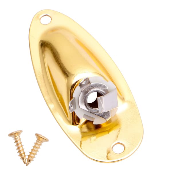 Erstatning Båt Input Output Jack Plate Socket For Gitar Deler