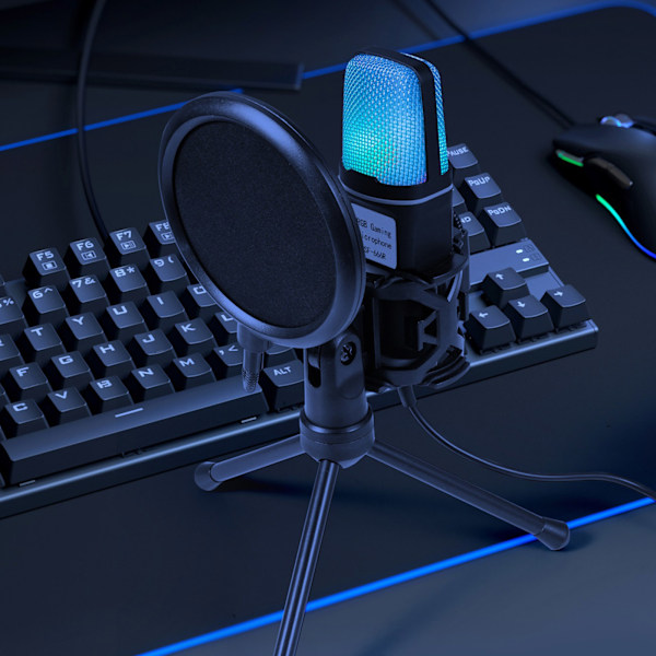 Universal Mikrofoner Perfekt för Vloggning Onlinechatt USB-gränssnitt Studiomikrofoner