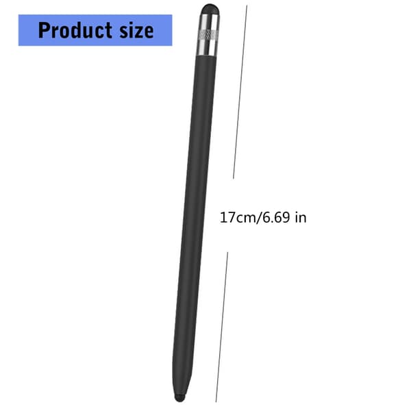 To-hoved Touch Pen Blød Gummispids Universel Kompatibilitet til Tablets Smartpho Blue