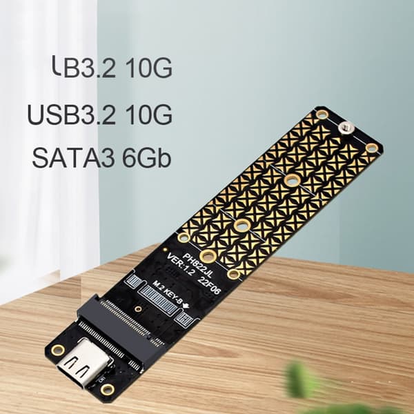 M.2 Solid State Disk SSD til USB C Adapter 10Gbps Hastighet Harddisk Adapter