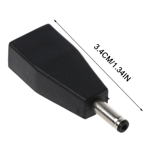 Laptop Konverter Stik Micro USB Hun til DC 3.5x1.35mm Han Strømstik