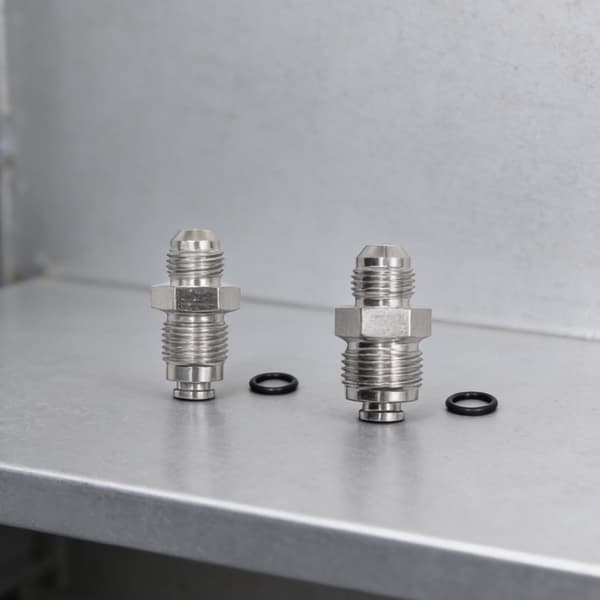 M16 M18x1.5 Hydrauliske Aluminiumsadaptere 1 Par Til Motorcykel- og Bilsystemer Silver