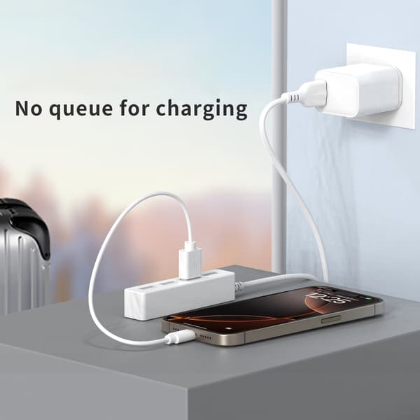 USB2.0 Splitterkabel USB Han til 4 Hun USB2.0 Konverter Multipel USB-port 30cm