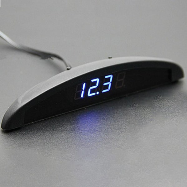 LED digital watch för bil Mini digital klocka för tidsvisning Automobile C