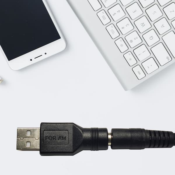 Sikkerhets-USB til DC-adapter USB 2.0 A Hann til DC 5.5x2.1mm for DC Rask Overføring