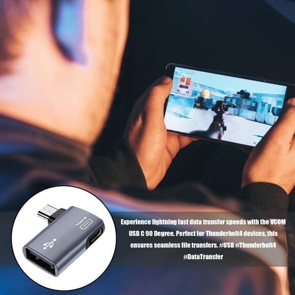 Micro USB OTG -sovitinmuuntimet virran ulkoisella laajennuksella näppäimistöille null - Bend left