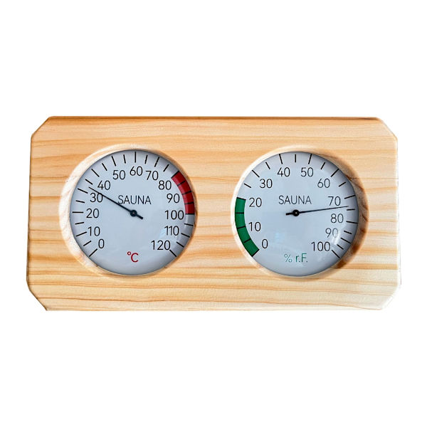 Termometer Hygrometer Temperaturmätare Viktig Sauna Tillbehör för Bastu