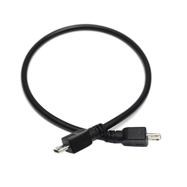 25 cm Micro USB uros-Micro USB uros -johto Sync OTG latausdatakaapeli puhelin Black