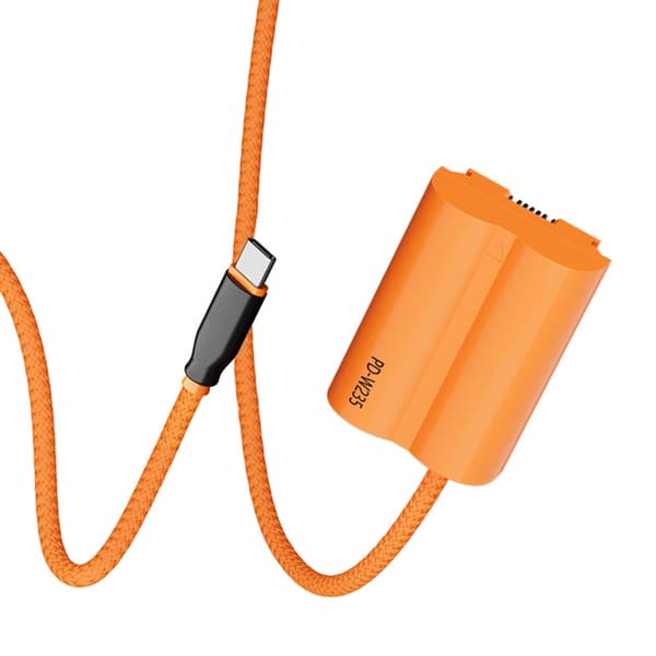 USB C til W235 dummybatteri for X-serie kameraer som XT5 XH2S GFX100S