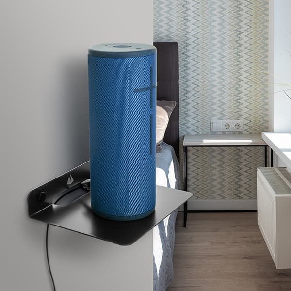 Metallhögtalarstativ Väggmonterad Konsol Stativ Universal Bluetooth-kompatibel Högtalarförvaring