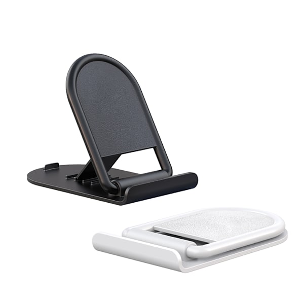Fällbar stativ vinkel justerbar skrivbord mobiltelefonhållare reseficka stativ White