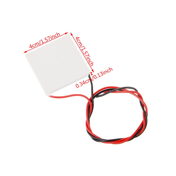 Högtemperatur Termoelektrisk Strömgenerator Peltier TEG Modul 40x40mm