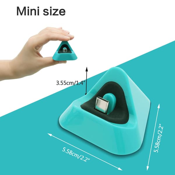 Bärbar Laddningsdocka Typ C Laddstation Basstativ Snabb Laddningsvagga för Switch Lite/Switch Silver gray
