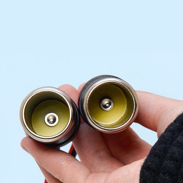 Højtydende bil lighter splitter dobbeltstik med afbryder til rejser 5cm