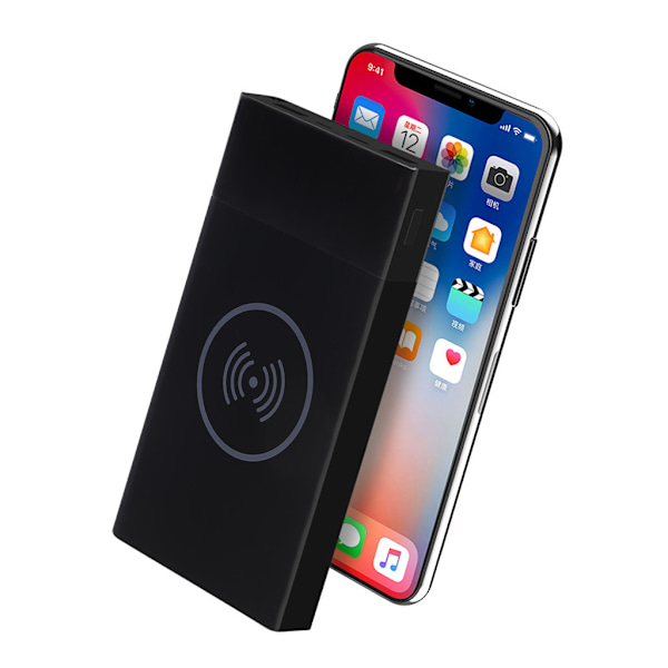 Snabb Laddning 18650 Powerbank 3.0 Typ C Fodral Batteriladdningsförvaringslåda Trådlös Powerbank Extern Batteribank White
