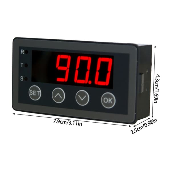 Industriell digital displayenhet för 0-10V 2-10V 0-20mA 4-20mA ingångskapacitet i processkontroll null - Version withrelay
