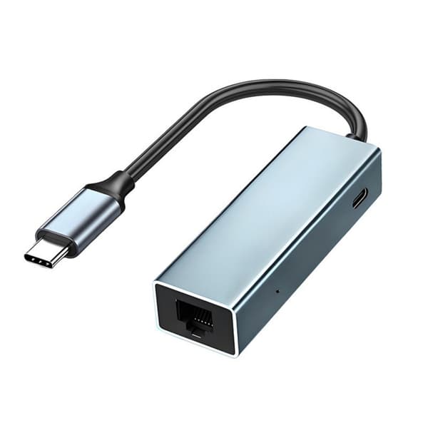 USB C netværksadapter med strømforsyning til stabilt onlinespil