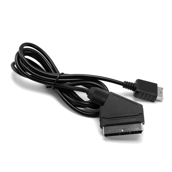 1,8 m RGB Scart-kabel för PS1 för PS2 för PS3 TV AV-kabel Ersättningsanslutningskabel för PAL/NTSC-konsoler