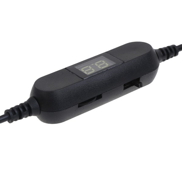 Universal 130 cm USB till 5,5x2,1 mm 1,3V-12V Justerbar Strömkabel Ersätter LR03 LR6AA 9V Batteri Justera Spänningssladd