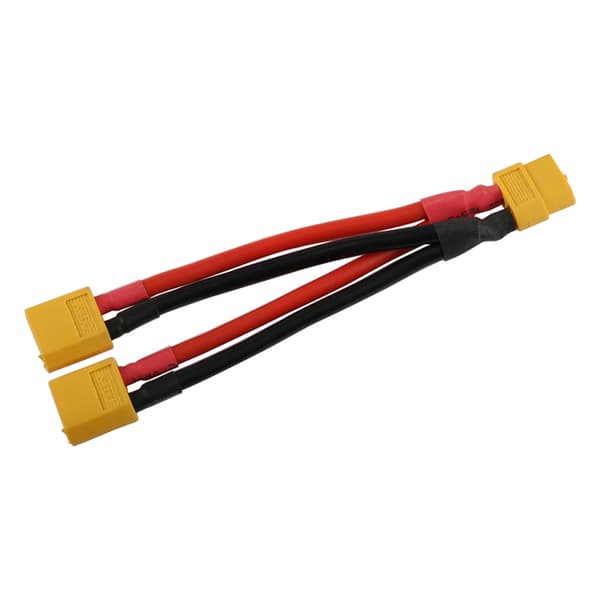 XT60 Parallel Batteristikforbindelseskabel Dobbelt Forlænger Y-splitter Han til Hun null - 2P